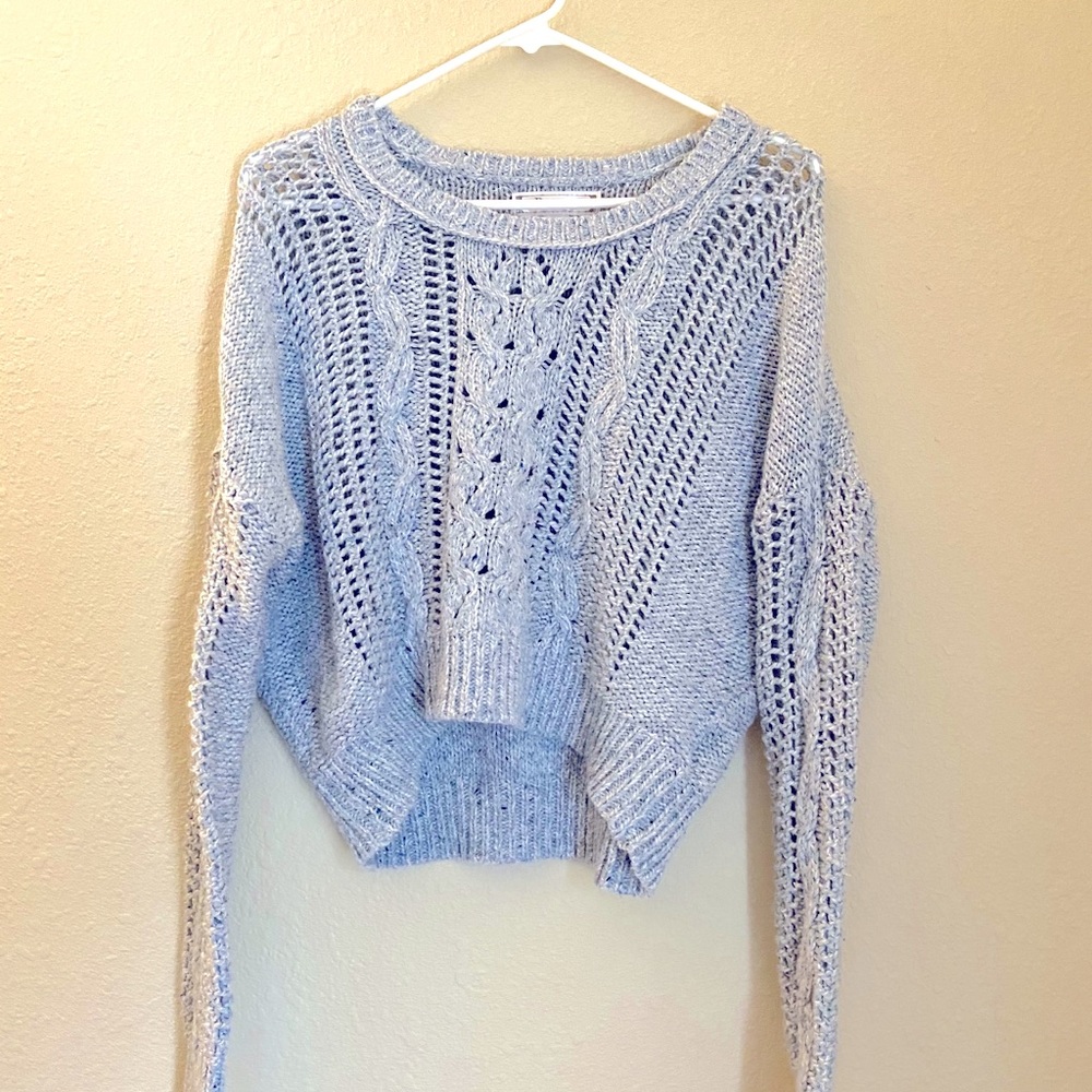 Decree Medium Women’s Light Blue Sparkly Sweater